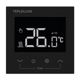 Терморегулятор электронный Теплолюкс Pontus wi-fi черный Spase